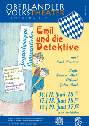 Plakat Emil und die Detektive 2016 © OVTP / gp, mib