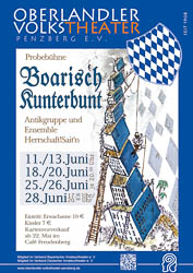 Plakat: Boarisch kunterbunt 2015