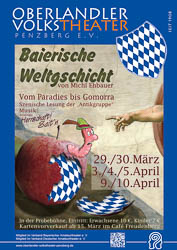 Plakat: Baierische Weltgschicht 2014