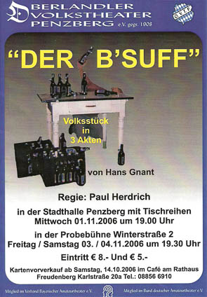 Plakat Der Bsuff © OVTP