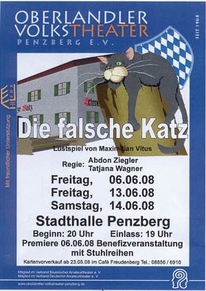 Plakat: Die falsche Katz © OVTP