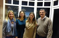 Frau Herdrich (li) mit drei unserer neuen Mitglieder: Arabella, Antonia und Norbert - © OVTP / gp