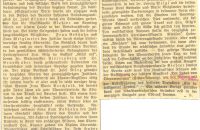 Zeitungsartikel zum 20-jährigen Gründungsfest 1928