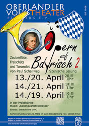 Plakat: Opern auf Bayrisch II 2013