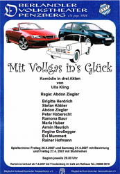 Plakat: Mit Vollgas ins Glück 2007