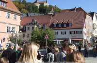 Der Kulmbacher Stadtplatz mit dem Schloss des Markgrafen © G. Prantl / OVTP