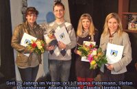 Seit 25 Jahren im Verein: (v.l.) Tatjana Patermann, Stefan Rosenberger, Angela Korpan, Claudia Herdrich, nicht im Bild: Markus Bocksberger, Marcus Conrad © G. Prantl / OVTP
