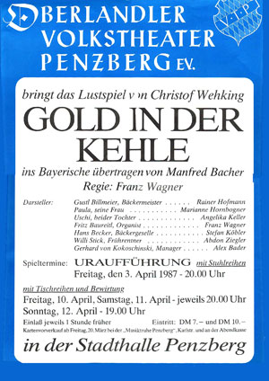 Gold in der Kehle - Plakat