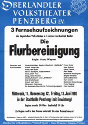 Flurbereinigung 1980 Plakat